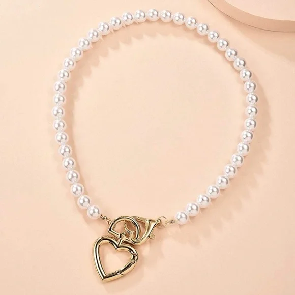 Pearl Chain Choker Necklace - Picture 3 of 4